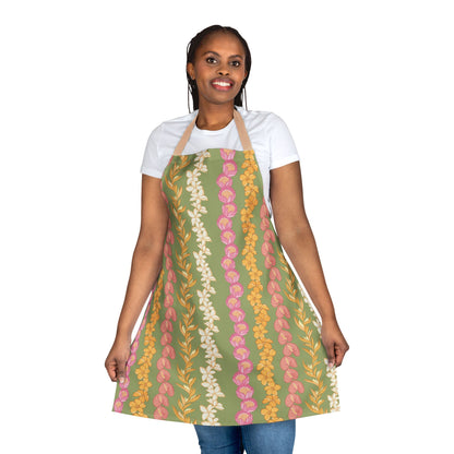 Apron - Aloha Lei Green