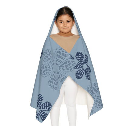 Youth Hooded Towel - Puka Pua Blue